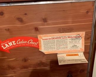 What A Treasure and In Nice Vintage Condition This Cedar Hope Chest is a Mid Century large cabinet made Jan. 1953.