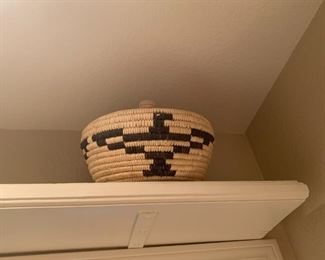 Papago Eagle Lidded Basket