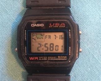 Casio 6 time zones wristwatch
