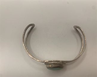 Top-Petite Cuff  2" by 1.25" stone 3/8" by 1/2" $25