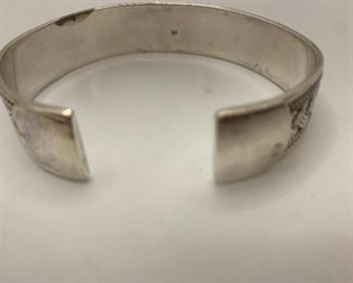 Back-Heavy Cuff Marked 925  1/2” thick  2.5” by 2” $40