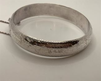 5/8” thick Sterling Bangle $30