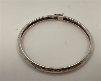Top-1/4” Sterling Bangle  $25