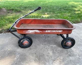 Vintage little red wagon