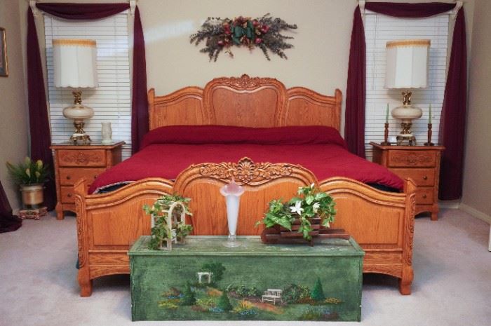 Oak bedroom set