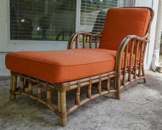 Bamboo chaise