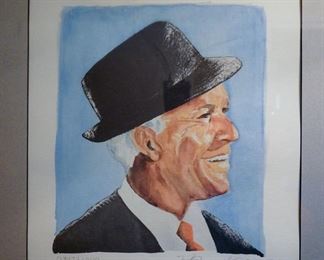 Signed and numbered Frank Sinatra print