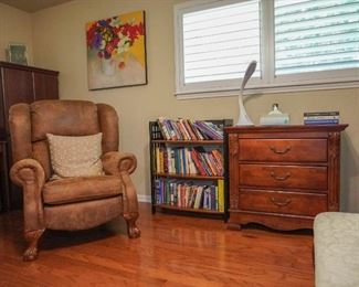 Recliner and 3 drawer chest