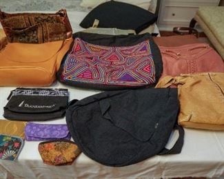 Ladies bags includes a Coach leather purse