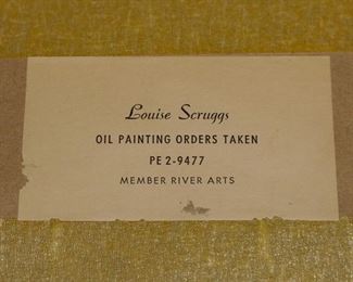 Louise Scruggs painting