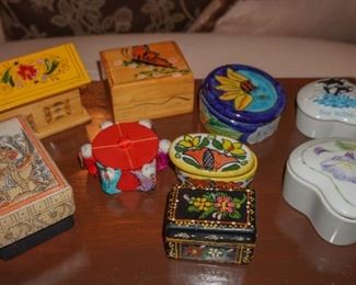 Trinket boxes from all around the world