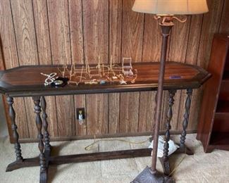 Floor Lamp, Costume Jewelry, and Easels