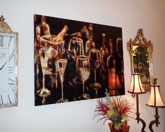 WINE GLASSES WALL ART