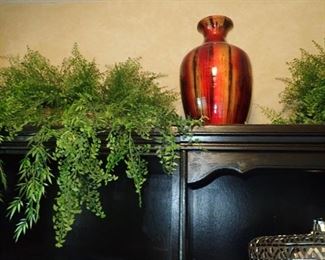 GREENS & RED VASE