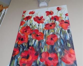 LARGE POPPY CANVAS PICTURE