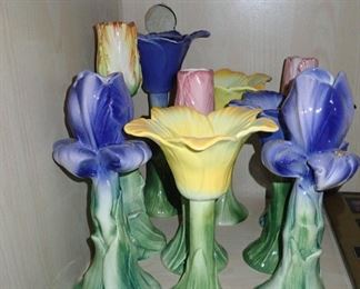 FLOWER CANDLE HOLDERS