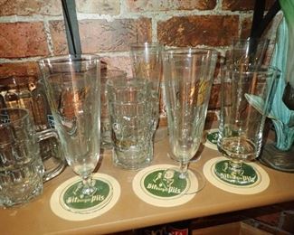 LARGE ASSORTMENT OF UNIQUE BAR GLASSES