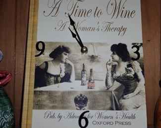 A TIME TO WINE CLOCK