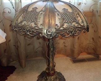 CARMEL SLAG GLASS LAMP