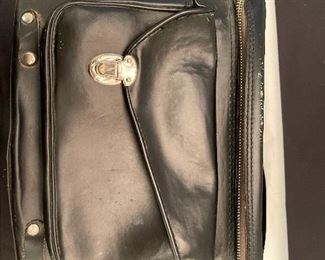 Gold Crest vintage leather camera case