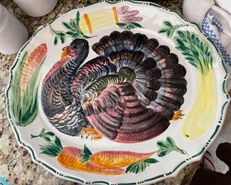 Vintage large turkey platter