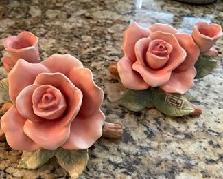 Fitz and Floyd Porcelain Roses