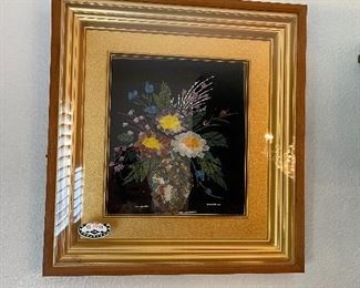 2 Asian pictures made from precious stones
Vintage 