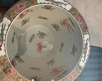 Inside of vases that are under the tables