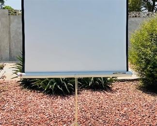 Vintage Da-Lite projector screen approximately 6’ 9” x 4’ 6”