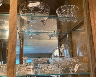 MISC. ETCHED GLASSWARE