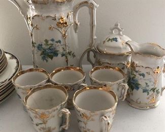 Sweet ornate antique coffee service