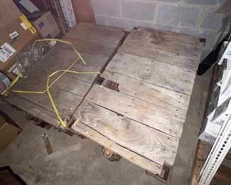 Pair Railroad carts