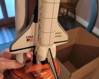 Challenger shuttle model