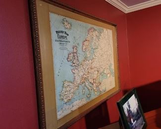 Three dimensional country map. One of several.