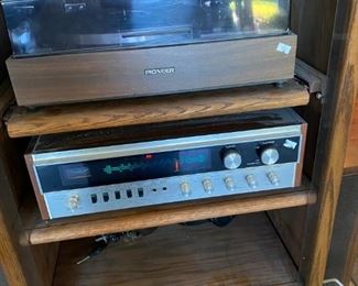 Vintage Pioneer Turntable and Receiver