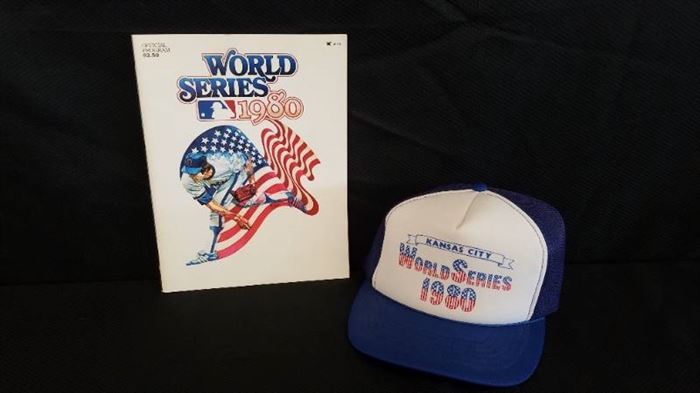 1980 Kansas City Royals World Series Program and Trucker Snapback Hat