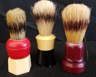 Lot of 3 Vintage Shaving Brushes