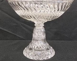 Large Glass Decorative Fruit Bowl 10 inches tall and 10 inches wide