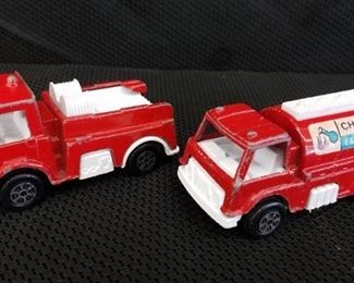 Lot of 2 Toostietoy Fire Trucks