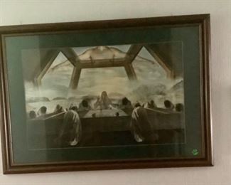 This is the picture of Jesus at the last supper with his disciples and God standing over them.  This is a very moving and special picture.