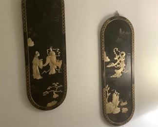 Showing both on the wall.