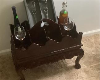 The beautiful two piece wine rack.