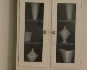 Showing full length of cabinet.