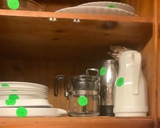 Some more of the white dishes and bowls.