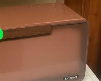 The Vintage metal bread box.