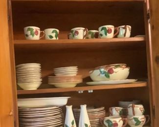 Some of the Franicsian Apple dishes.  More are set on the table. 