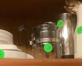 Soup bowls along with thermos.