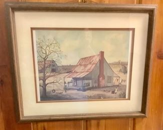 Beautiful farm house in the country.