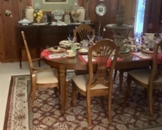 Full view of the dining room.