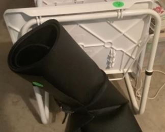 Two standing TV trays.